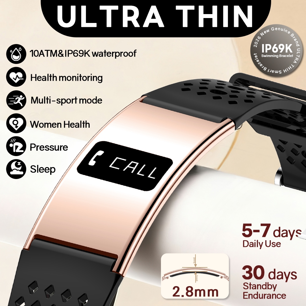 Smartwatch Health Watches For Women - Ultra-Thin Smart Bracelet Women Men Heart