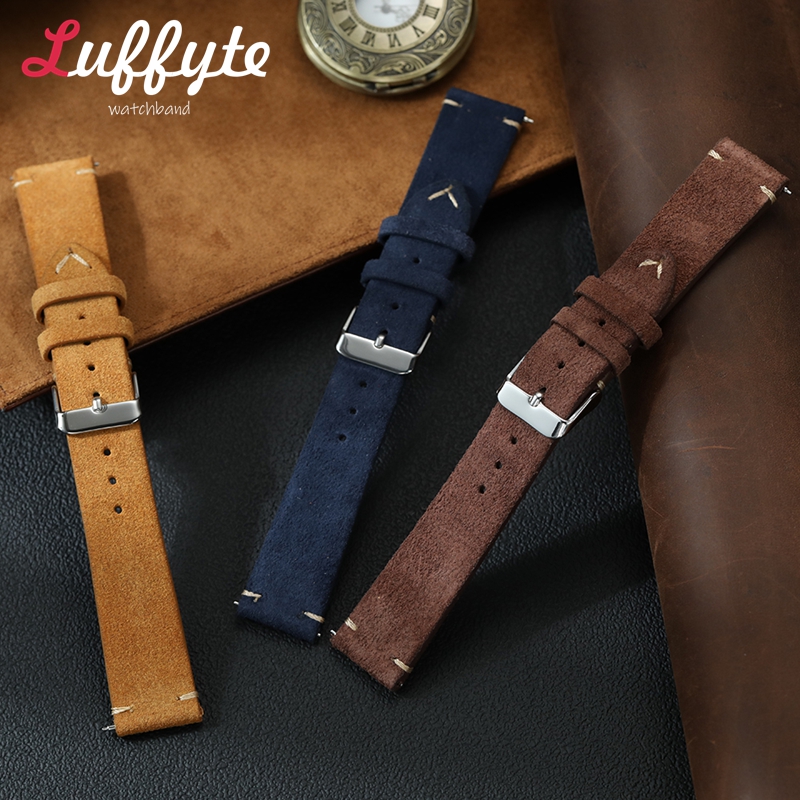 Vintage Suede Leather Watch Ba - Smartwatch Vintage Watches For Men recension och pris