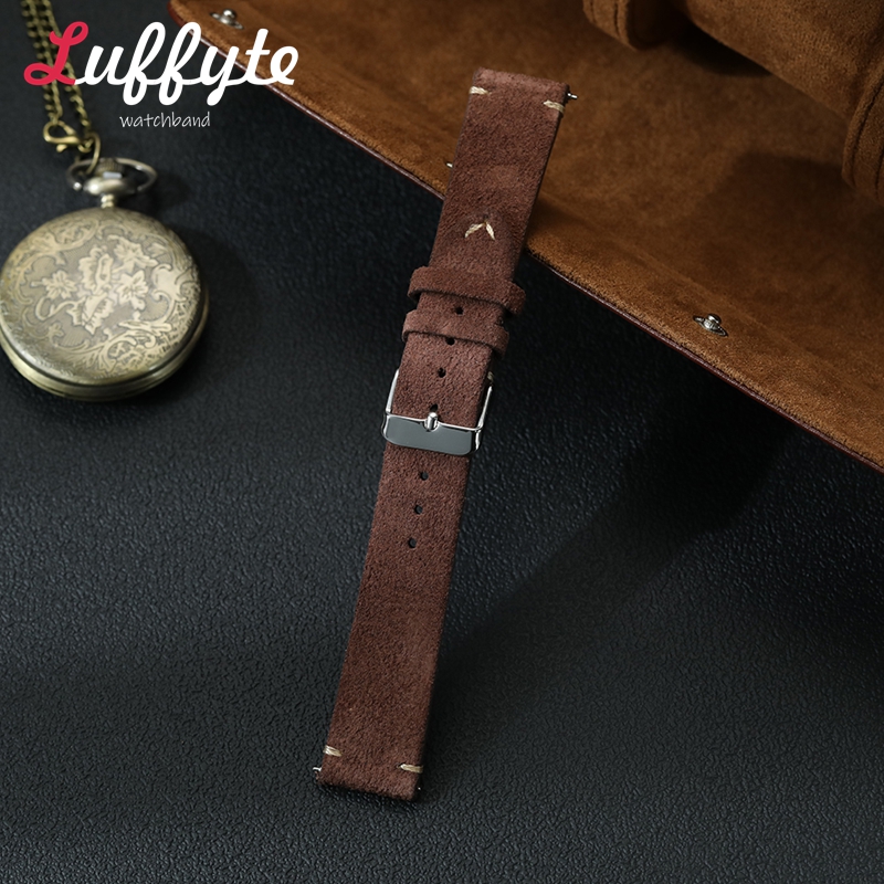 Vintage Suede Leather Watch Ba - Smartwatch Vintage Watches For Men recension och pris