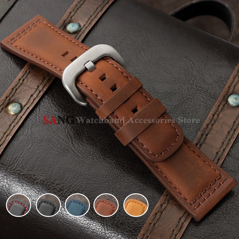 28mm Vintage Leather Watchband - Smartwatch Vintage Watches For Men recension och pris