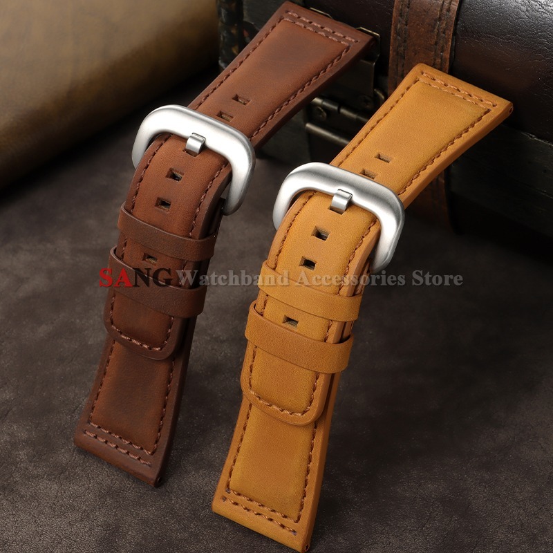 28mm Vintage Leather Watchband - Smartwatch Vintage Watches For Men recension och pris