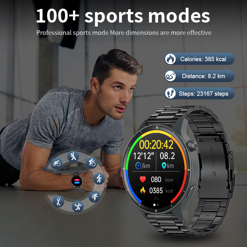 LIGE 3D Dynamic Dial Smart Wat - Smartwatch Latest Watches For Women recension och pris