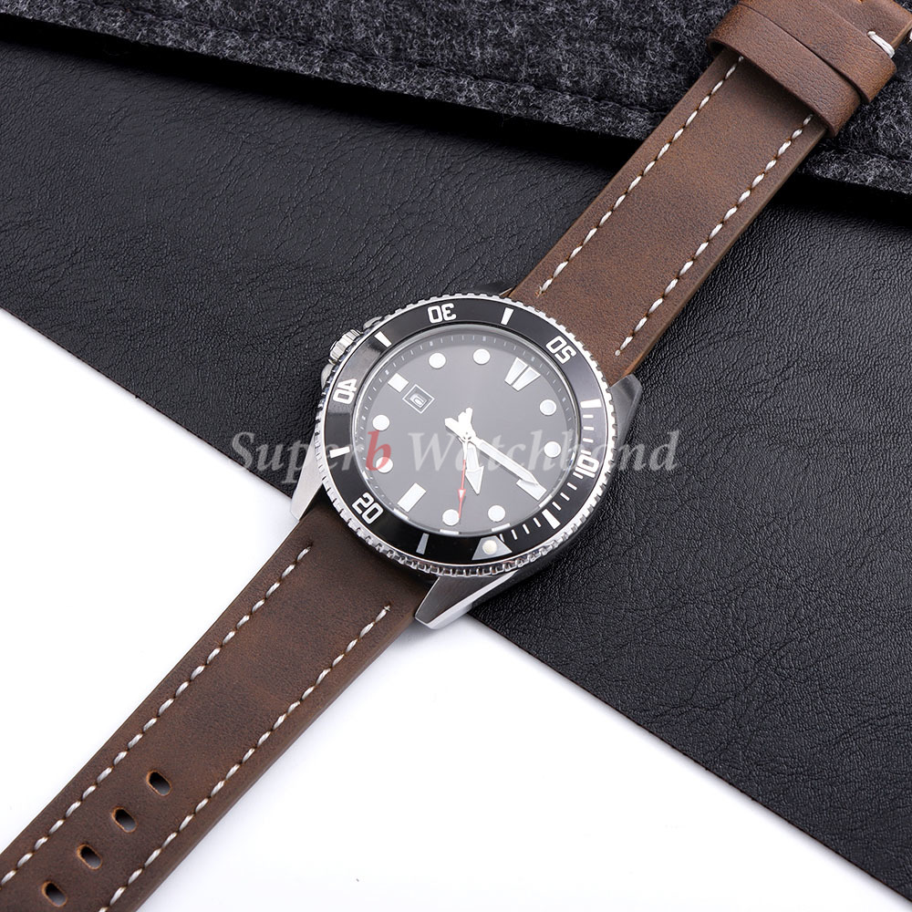 20mm 22mm PU Matte Leather Wat - Smartwatch Vintage Watches For Men recension och pris