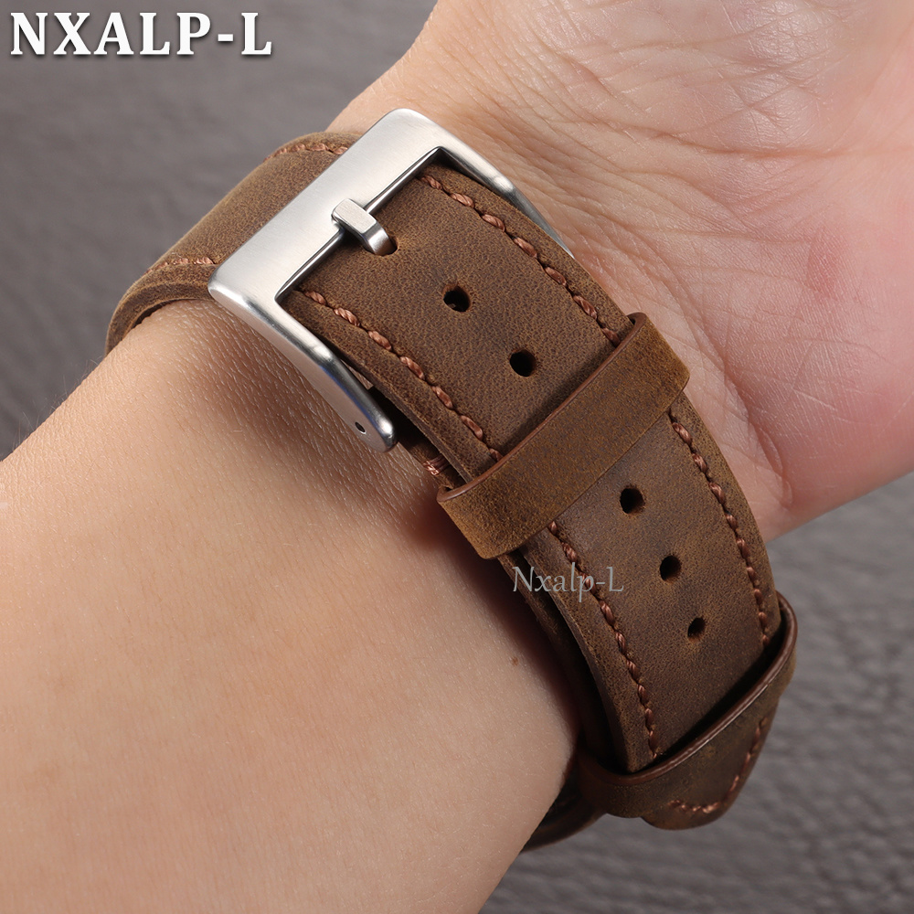 Matte & Oil Wax Leather Watch  - Smartwatch Vintage Watches For Men recension och pris