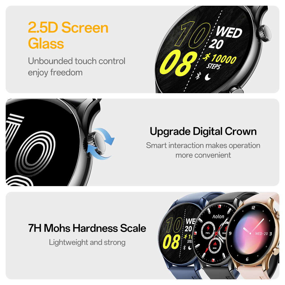 Aolon GTR3 Smartwatch 8.8mm Ul - Smartwatch Watch Whatsapp recension och pris