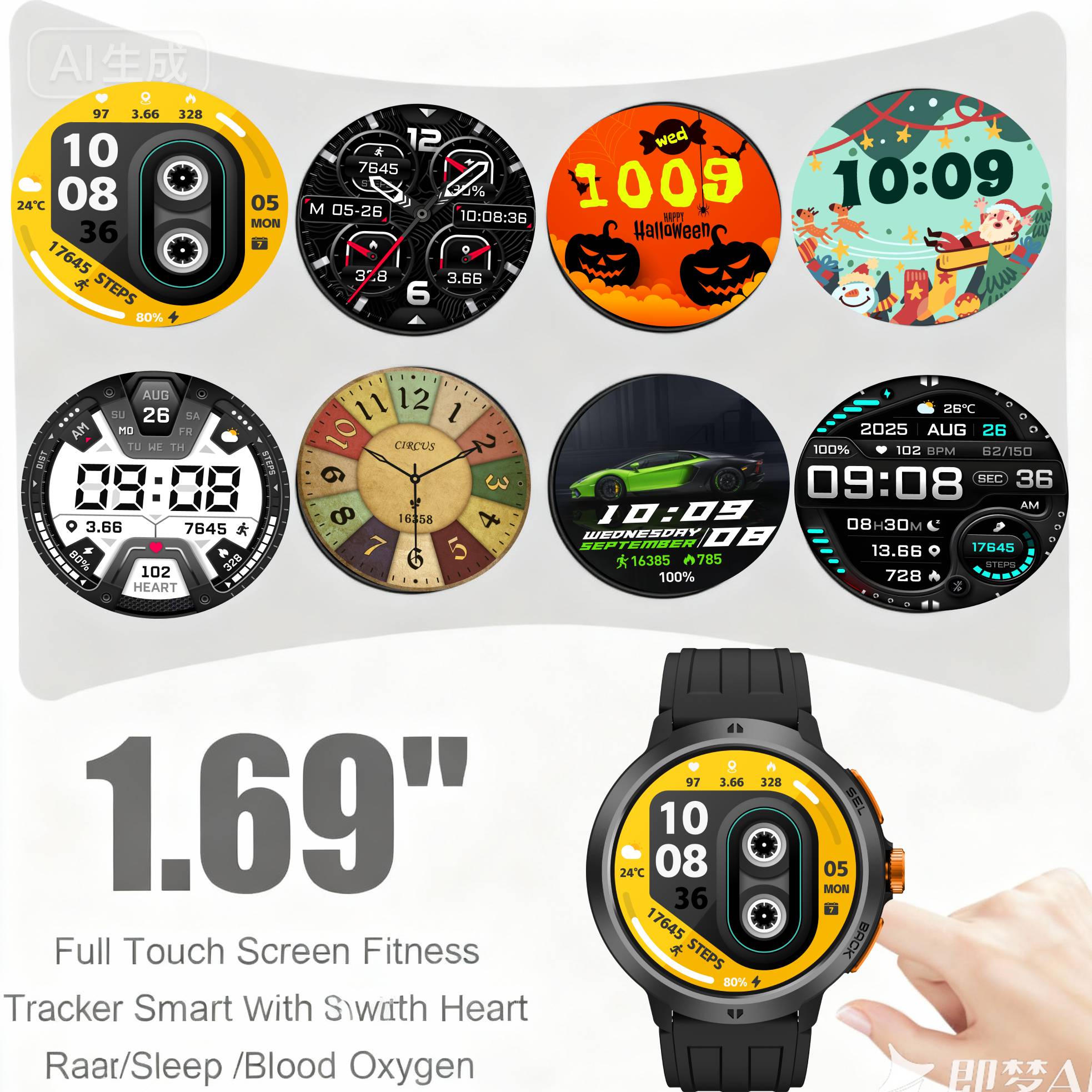 LEADOYS C33 Men's Sports Wrist - Smartwatch Running Watches For Men recension och pris