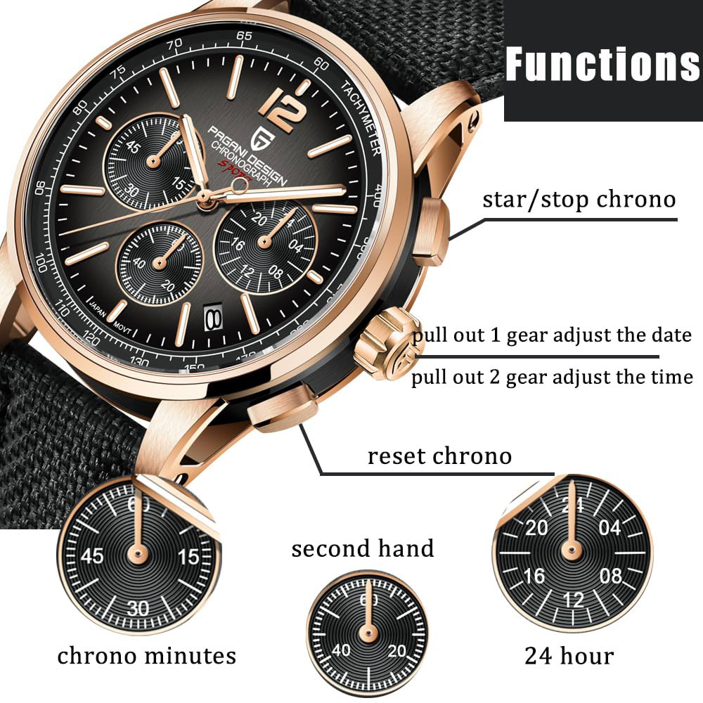 PAGANI DESIGN New Mens Watch 4 - Anti-Magnetic Watch recension och pris