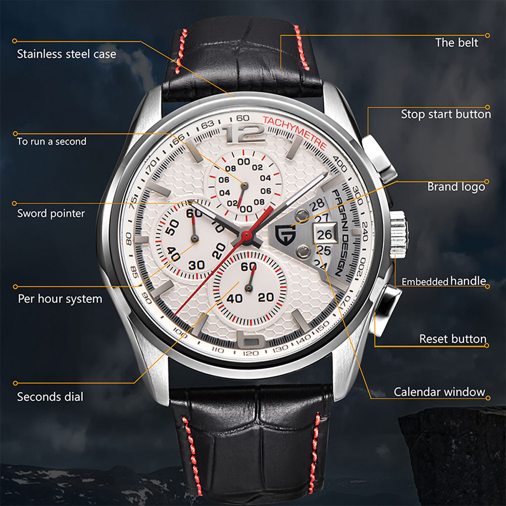 PAGANI DESIGN New PD-3306 Chro - Anti-Magnetic Watch recension och pris