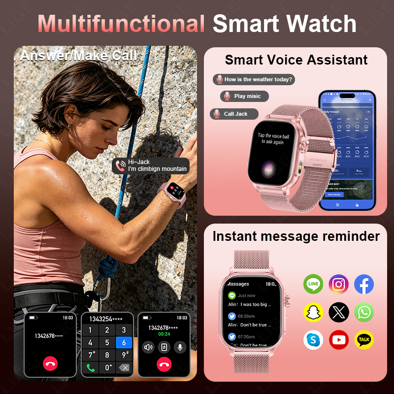 2026 New 1400mAh Large Battery - Smartwatch Health Watches For Women recension och pris