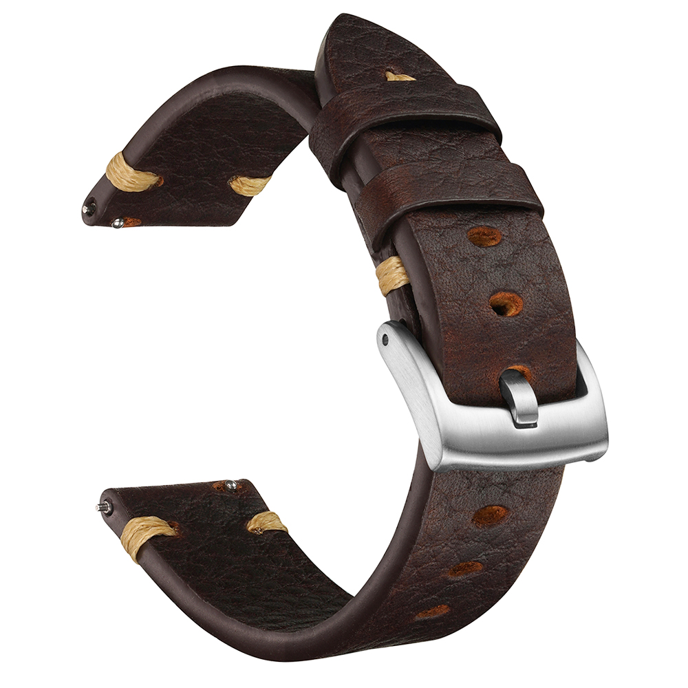 Genuine Leather Straps For Wat - Smartwatch Vintage Watches For Men recension och pris