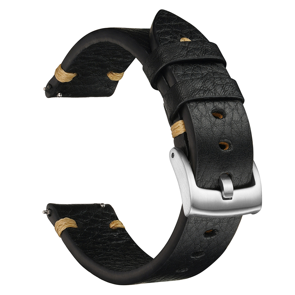 Genuine Leather Straps For Wat - Smartwatch Vintage Watches For Men recension och pris