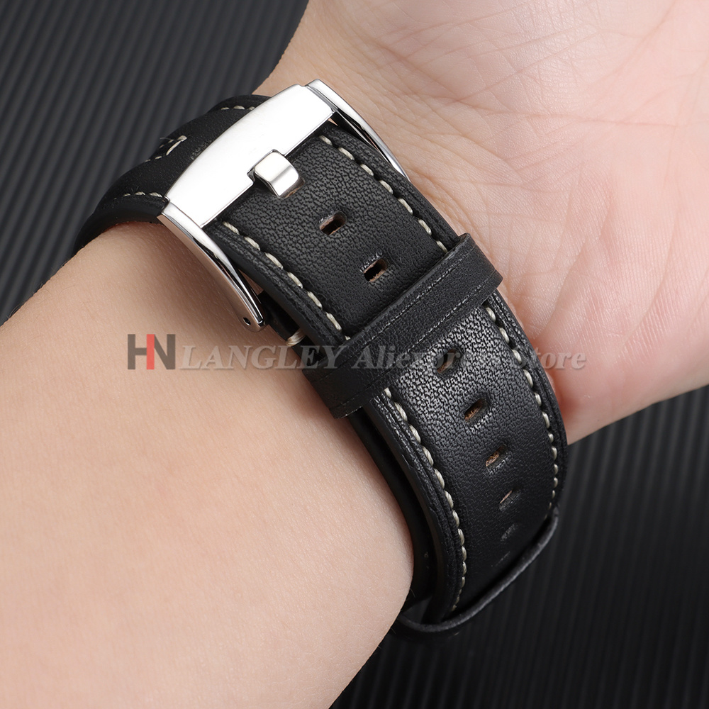 Vintage Leather Watch Band 22m - Smartwatch Vintage Watches For Men recension och pris