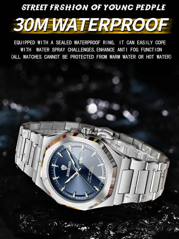 BINBOND Fashion Trend Men's Qu - Smartwatch Trending Watches For Men recension och pris