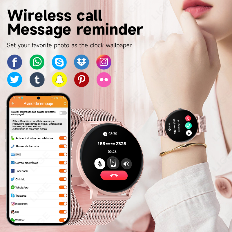 LIGE 2026 Sports Fitness Watch - Smartwatch Latest Watches For Women recension och pris