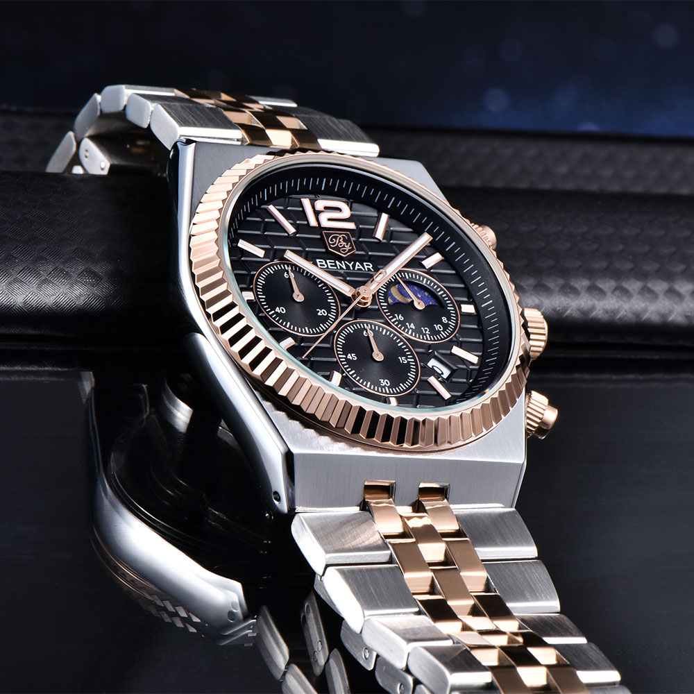 BENYAR Chronograph 40mm Men's  - Anti-Magnetic Watch recension och pris
