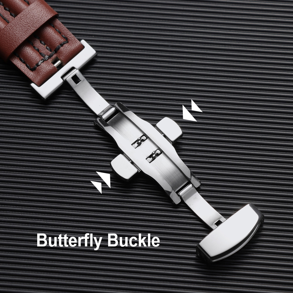 20mm 22mm Genuine Cowhide Watc - Smartwatch Vintage Watches For Men recension och pris