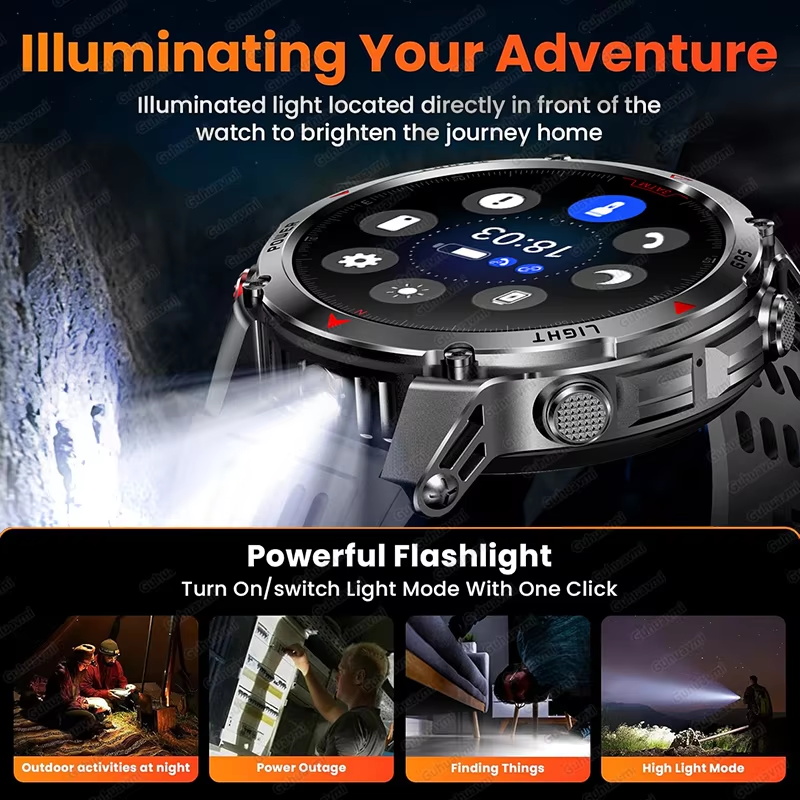 Military 540mAh GPS Smart Watc - Altimeter Compass Watch recension och pris