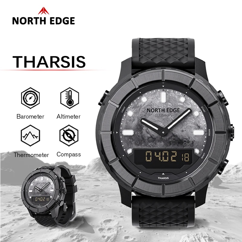 NORTH EDGE THARSIS Men Carbon  - Altimeter Compass Watch recension och pris