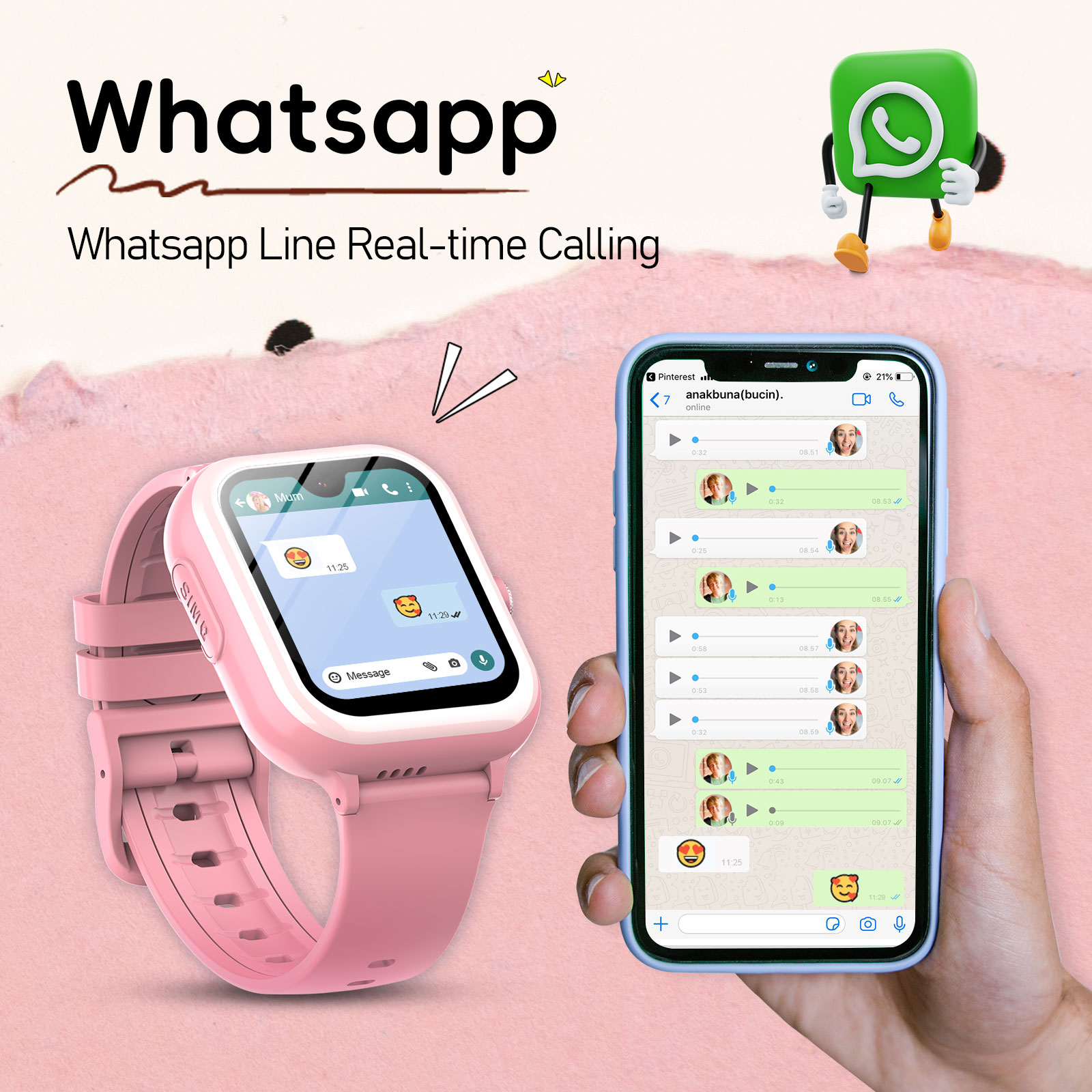 Wonlex KT31 4G Kids Smart Watc - Smartwatch Watch Whatsapp recension och pris