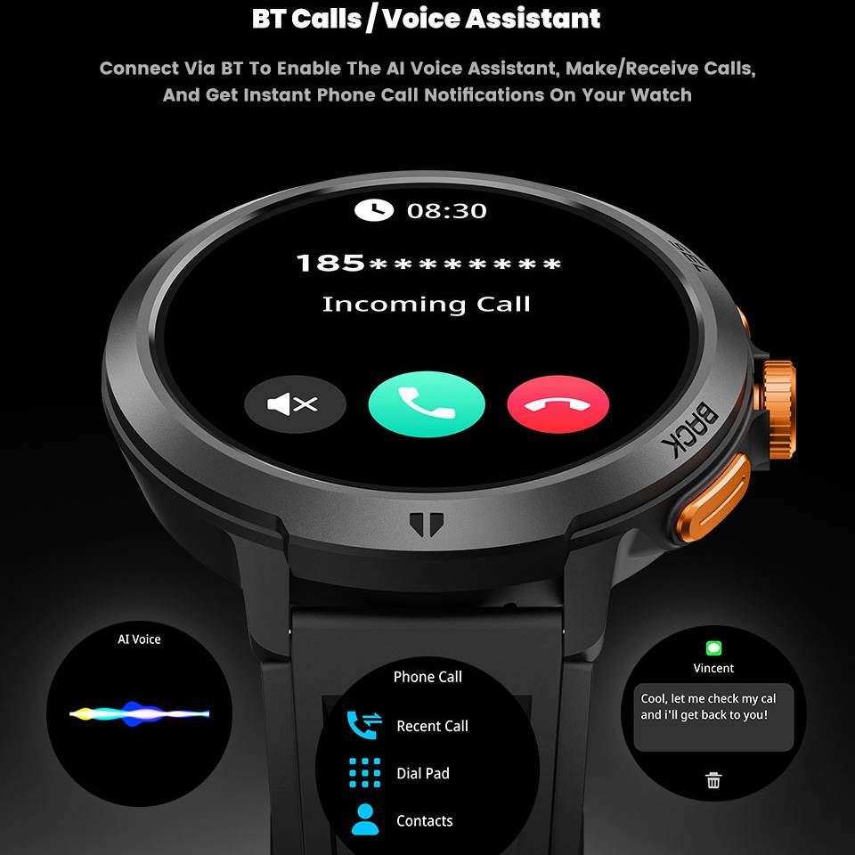 LEADOYS C33 Smart Watch with B - Smartwatch Running Watches For Men recension och pris
