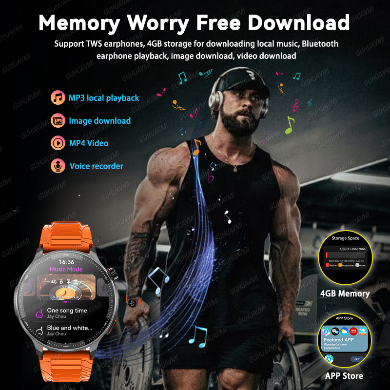 2026 New Military T-Rex3 GPS M - Smartwatch Professional Watches For Men recension och pris