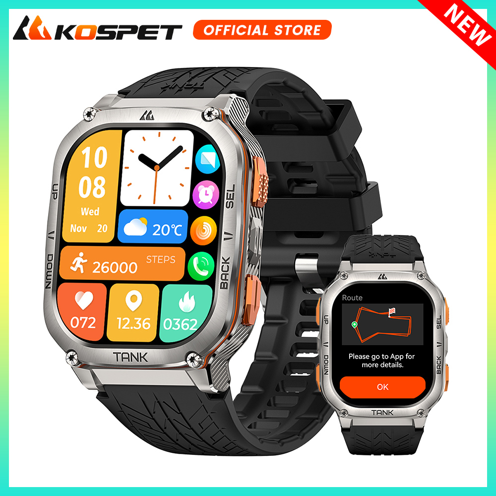 KOSPET TANK M3 Ultra GPS Smart - Smartwatch Professional Watches For Men recension och pris