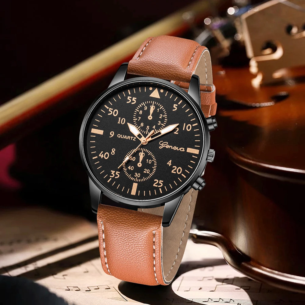 AAA3Pcs Geneva Men Chronograph - Smartwatch Vintage Watches For Men recension och pris